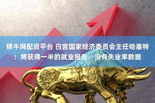 锦牛网配资平台 白宫国家经济委员会主任哈塞特：将获得一半的就业报告，没有失业率数据