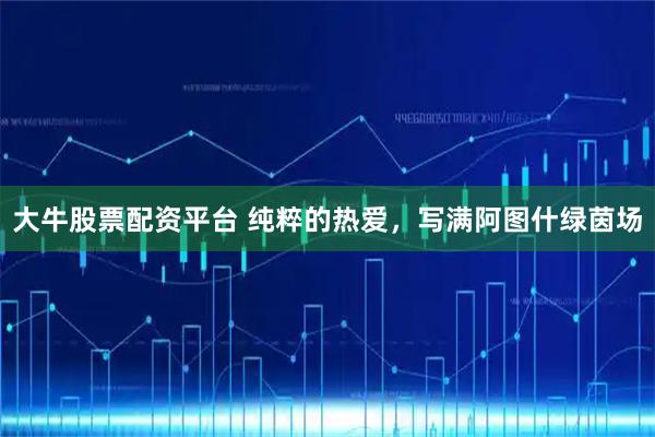大牛股票配资平台 纯粹的热爱，写满阿图什绿茵场